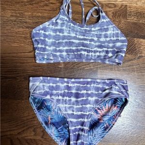 Athleta girls reversible swim suit